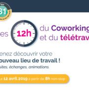 Le vendredi 12 avril 2019 à partir de 8h c’est les les 12 heures du coworking et du télétravail dans tous les tiers lieux du réseau Cowork’In Tarn